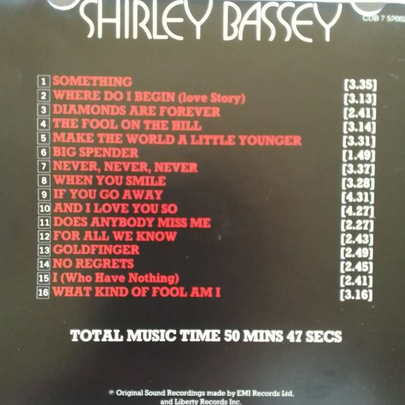 Shirley Bassey (CD) The Singles
