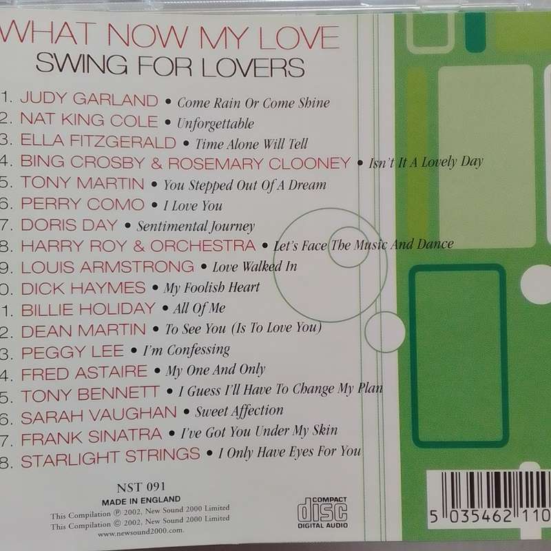 Swing For Lovers (CD) What Now My Love