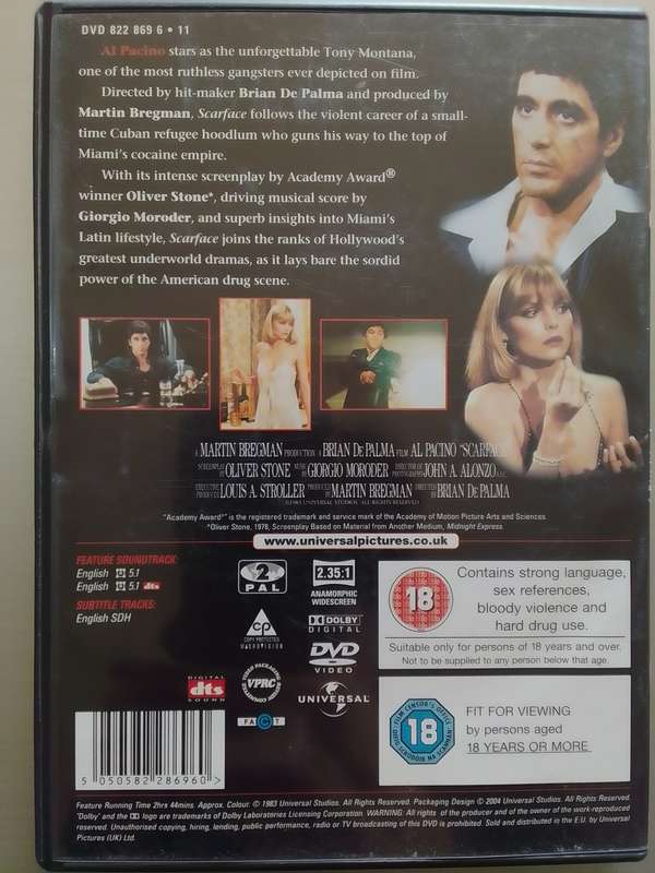 Scarface (DVD) Al Pacino