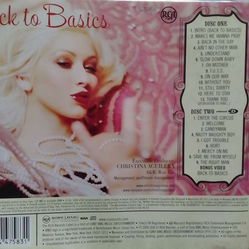 Christina Aguilera (CD) Back To Basics
