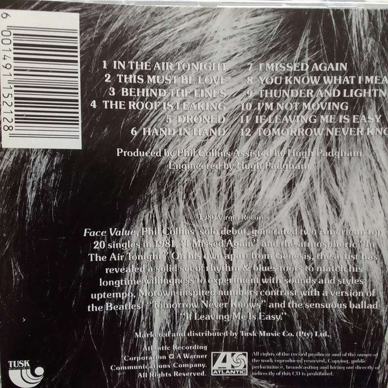 Phil Collins (CD) Face Value