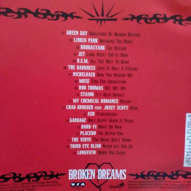 Broken Dreams (CD) Rock Anthems