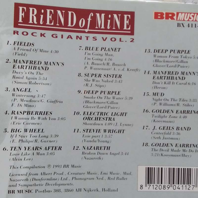 Rock Giants Vol. 2 (CD) Friend Of Mine