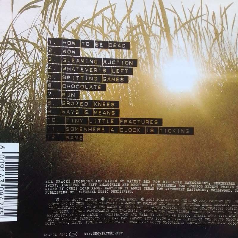 Snow Patrol (CD) Final Straw