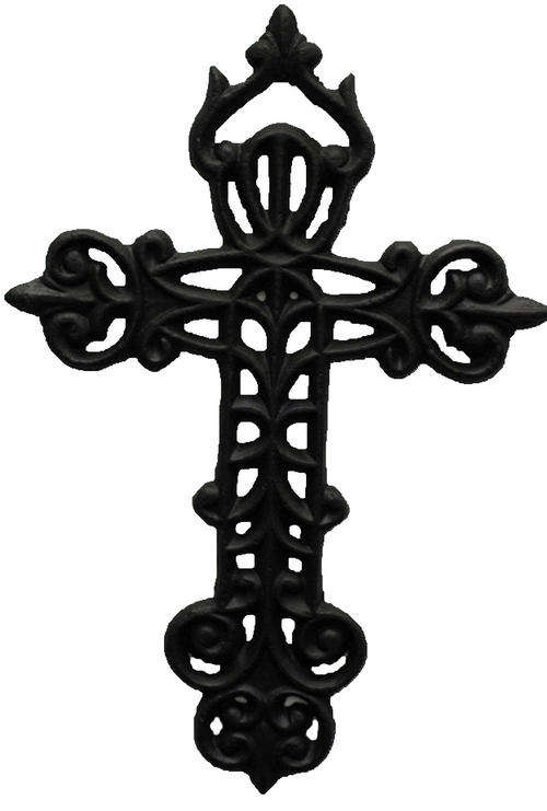 Decorative Cast Iron Cross - Home Decor - Gift Idea