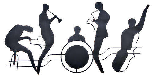 Funky Metal Wall Hanging - Jazz Band - Home Decor - Gift Idea