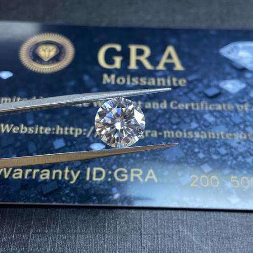 1ct round brilliant loose moissanite stone