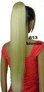 Hot!! Claw Clip on Straight Ponytail Hair Extension Blonde #613