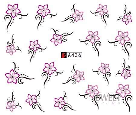Nail Art Water Decal Stickers Sheet  436