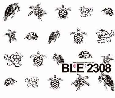 Nail Art Water Decal Stickers Sheet 2308