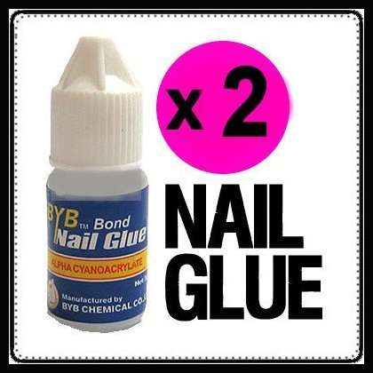 2 X SUPER!!! SUPER STRONG NAIL GLUE