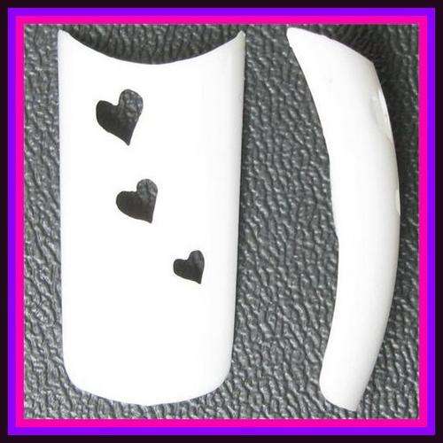 CRAZY NAILS SALE!!! 100x White Hearts Gel Acrylic French Nails Tips