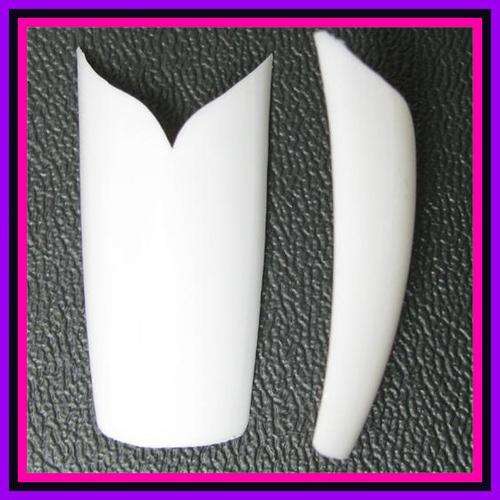 *CRAZY1WEEK SALE!!!* 100x V-Shape Cut Gel Acrylic White French Nails Tips