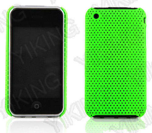 Hot!! *Hard Rubber Case Cover Pouch For iPhone 3G 3Gs Neon Green *