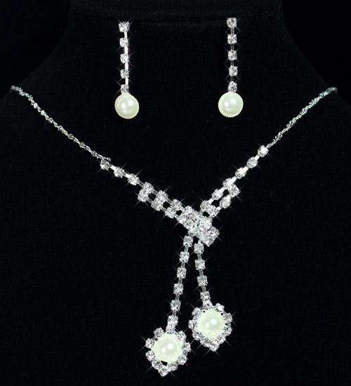 Stunning!! *Evening Wedding Crystal Diamante Necklace & Earring Set*