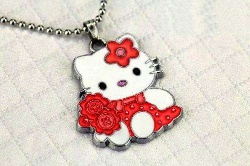Cute! * .925 Sterling Silver Necklace with Hello Kitty Charm Pendant *
