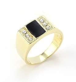 * 9k Gold Men's Ring Band Size 8 / Q *