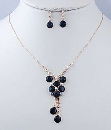 Stunning!! *Evening Prom Crystal Diamante Necklace & Earring Set*