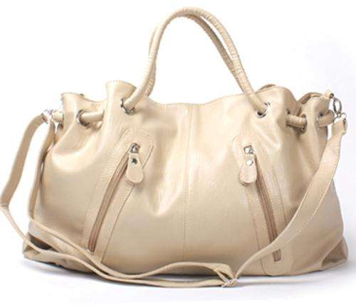 Hot! New NWT Faux Leather Ladies Handbag Beige