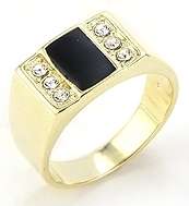 * 9k Gold Men's Ring Band Size 10 / T *