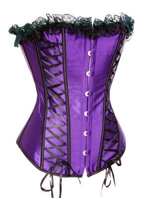 CORSET SALE NOW ON!! Purple & Black Body Shaper Corset Size 12 / 36