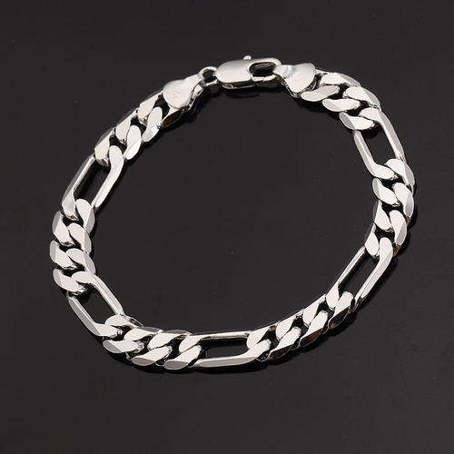 * Men's 9K White Gold Bracelet Gift 23,5cm *