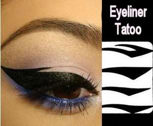 New! Temporary Eyeliner Sticker Tattoo Makeup Instant Smoky Eyes
