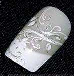 24pcs Pre Design Gel Acrylic Full Nails Tips