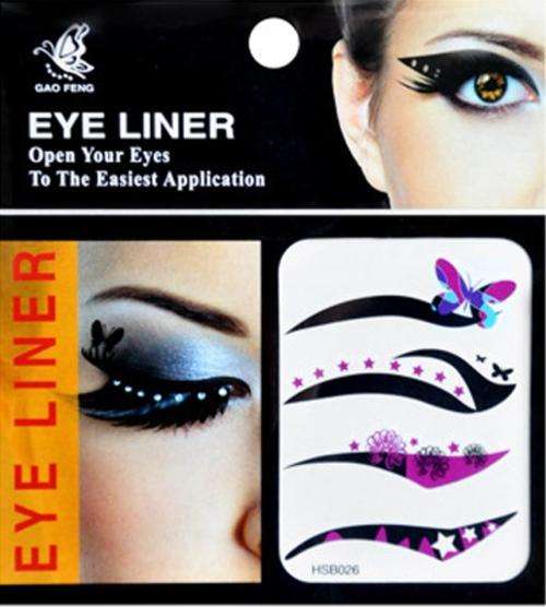 New! Eyeliner Sticker Tattoo Makeup Instant Smoky Eyes 026