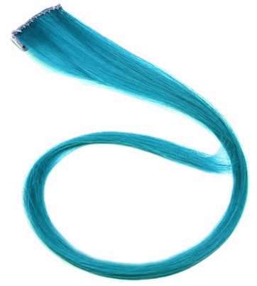 1pcs Clip on Blue Streaks Synthetic Hair Extensions
