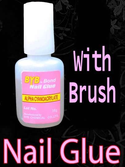 1 X SUPER!!! SUPER STRONG BRUSH ON NAIL GLUE 10G