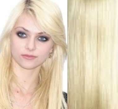 Fullhead Straight Hair Extension with 5 Clips Blonde #613