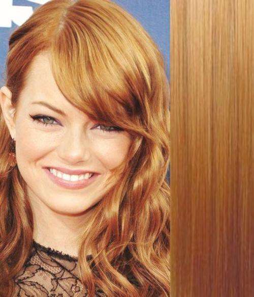 Fullhead Wavy Hair Extension with 5 Clips Honey Blonde #270