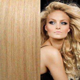 Fullhead Straight Hair Extension with 5 Clips Golden Blonde #25