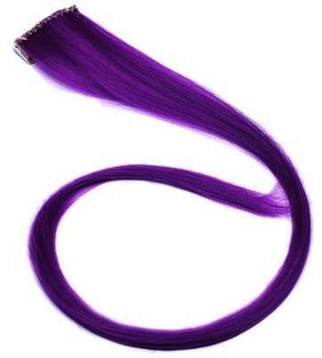 1pcs Clip on Purple Streaks Synthetic Hair Extensions