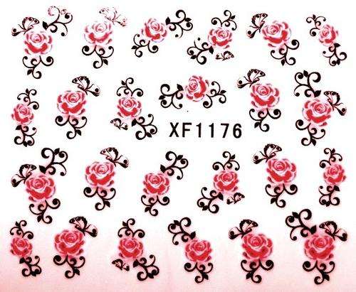 3D Flower Nail Art Stickers Sheet