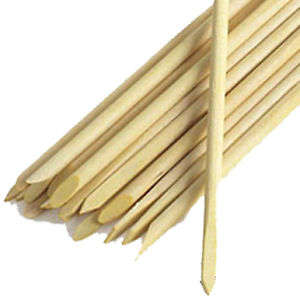 10pcs Orange Wood Sticks Cuticle Nail Tools