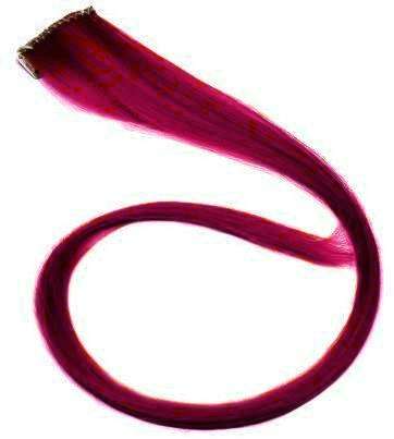 1pcs Clip on Dark Cherry Red Synthetic Hair Extensions