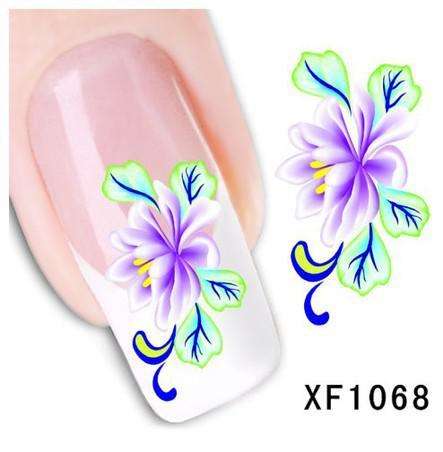 Nail Art Water Decal Stickers Sheet 1068