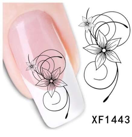 Nail Art Water Decal Stickers Sheet 1443