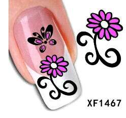 Nail Art Water Decal Stickers Sheet 1467