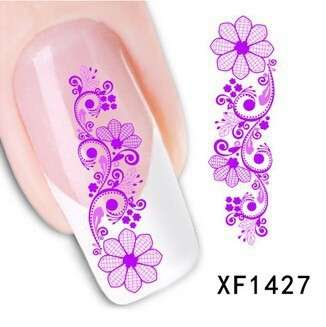 Nail Art Water Decal Stickers Sheet 1427