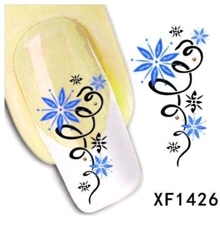 Nail Art Water Decal Stickers Sheet 1426