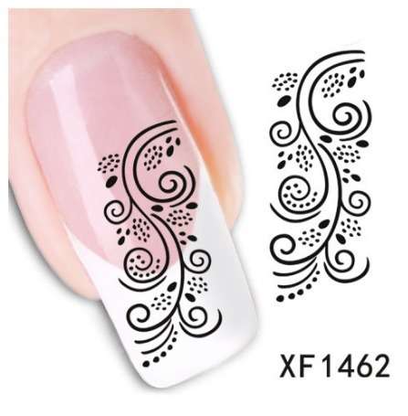 Nail Art Water Decal Stickers Sheet 1462