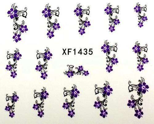 purple acrylic nail art stickers water decals