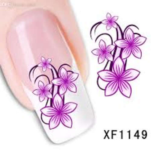Nail Art Water Decal Stickers Sheet  XF1149