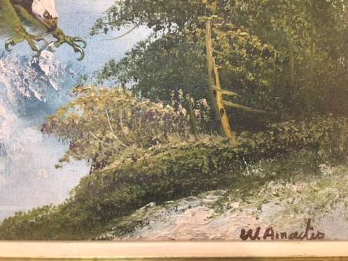 Oil Painting - Eagle - Signed W Amadio
