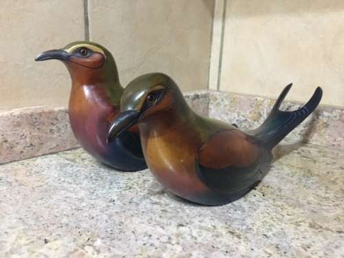 Set of Limited Edition 'Feathers' African Collection Lilac Breasted Roller Birds