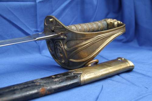 Antique Victorian British Junior Royal Navy Officer's Sword.