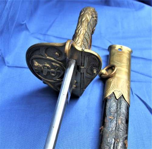 Antique Victorian British Junior Royal Navy Officer's Sword.